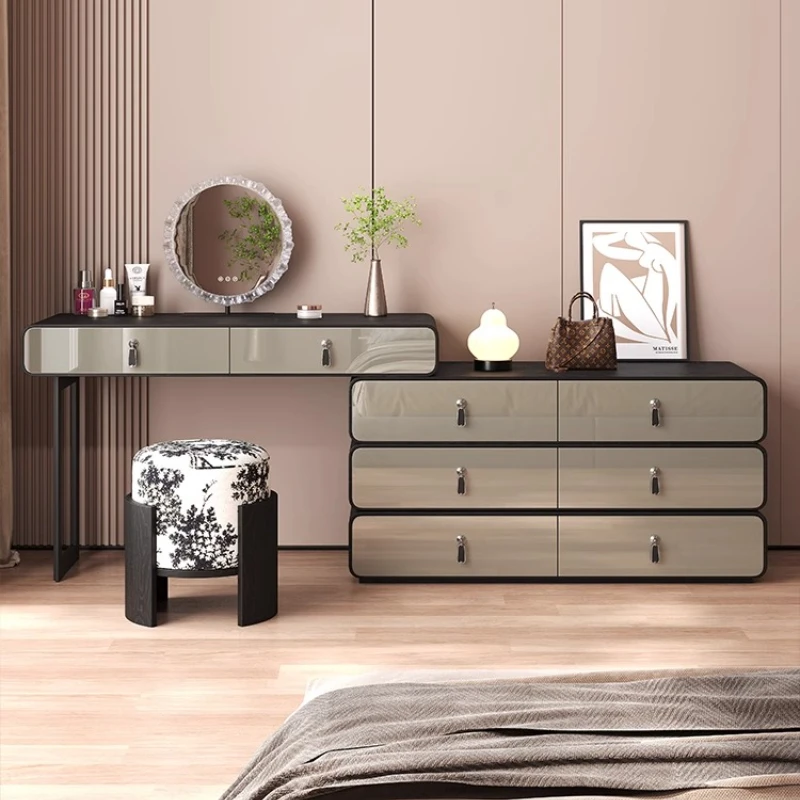 Итальянский минималистичный туалетный столик, зеркальные ящики, аксессуары для хранения, современный туалетный столик, косметика для девочек, мебель Penteadeira
Итальянский минималистичный туалетный столик, зеркальные ящики, аксессуары для хранения, современный туалетный столик, косметика для девочек, мебель Penteadeira