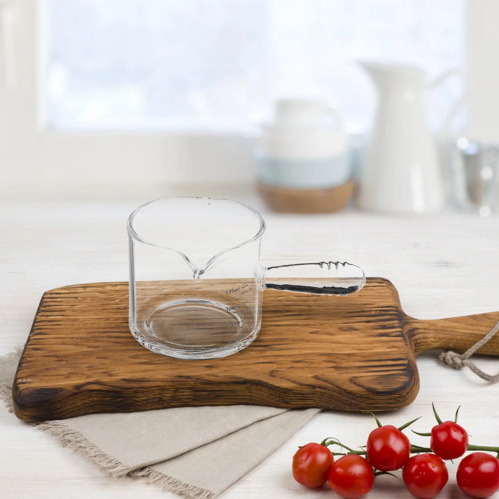 Double Shot Espresso Cup Glass Measuring 125ml Double Spouts Coffee Creamer Pitcher Stylish Handle Kitchen Use
Double Shot Espresso Cup Glass Measuring 125ml Double Spouts Coffee Creamer Pitcher Stylish Handle Kitchen Use