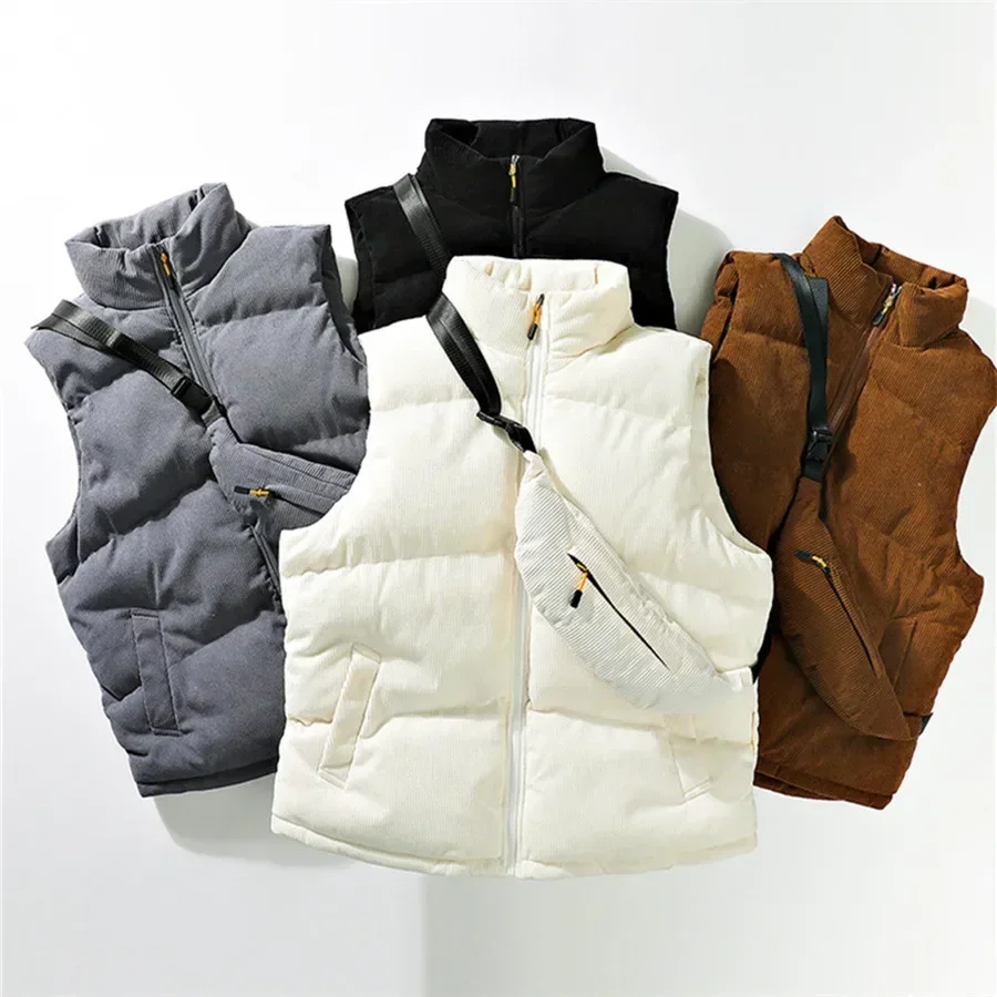 Corduroy Cotton Vest Men's Autumn Winter Stand Collar Shoulder Vest Couple's Warm Youth Horse Clip Jacket Casual Scene
Corduroy Cotton Vest Men's Autumn Winter Stand Collar Shoulder Vest Couple's Warm Youth Horse Clip Jacket Casual Scene