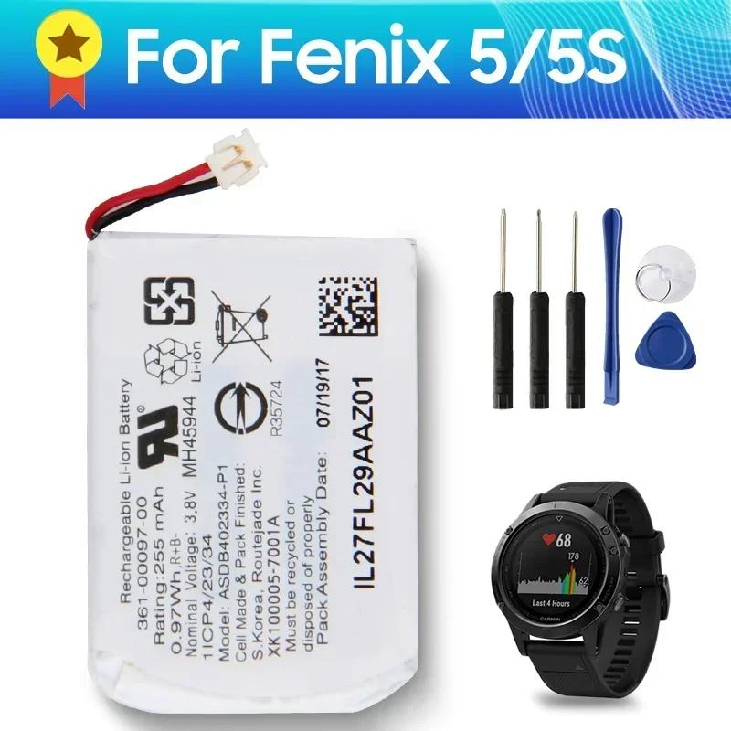 Replacement Battery For Garmin Fenix 5 6 Fenix 5S Fenix 5X Forerunner 935 945 Batteries 361-00097-00 361-00096-00 361-00098-00
Replacement Battery For Garmin Fenix 5 6 Fenix 5S Fenix 5X Forerunner 935 945 Batteries 361-00097-00 361-00096-00 361-00098-00