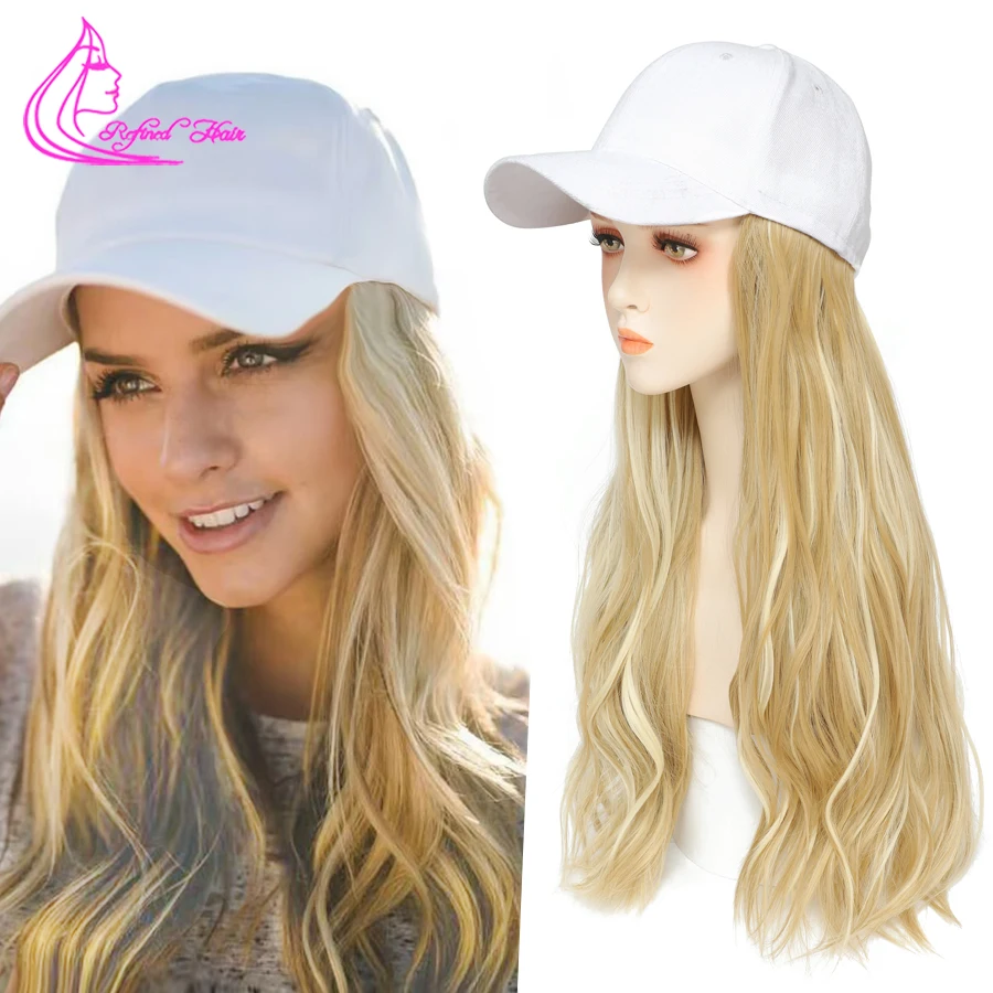Synthetic Hat Wig Baseball Cap With Natural Wavy Hair Extensions Black White Hat Wigs for Women Girls Black Brown Blonde color
Synthetic Hat Wig Baseball Cap With Natural Wavy Hair Extensions Black White Hat Wigs for Women Girls Black Brown Blonde color
