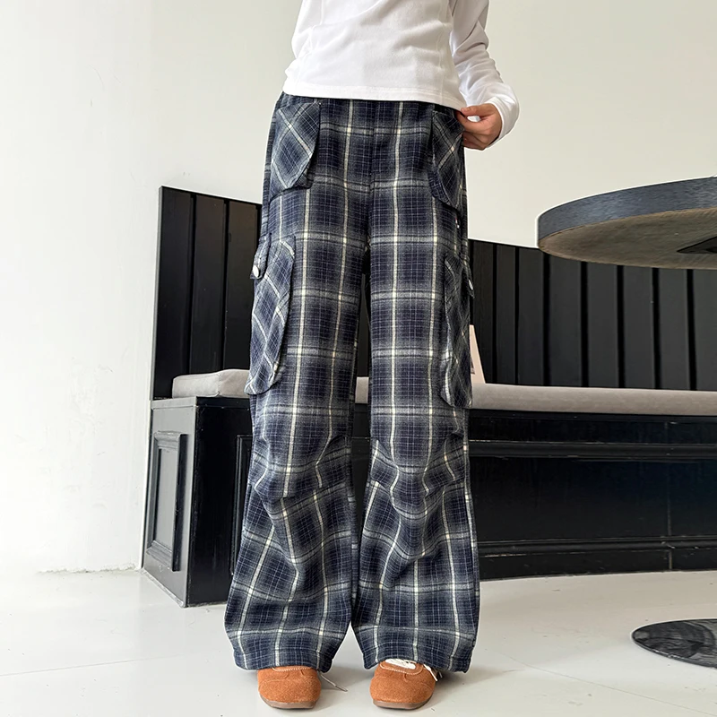 Клетчатые повседневные брюки для девочек, новая зимняя одежда, детские толстые бархатные брюки в корейском стиле, рабочая одежда для больших детей, wi
Клетчатые повседневные брюки для девочек, новая зимняя одежда, детские толстые бархатные брюки в корейском стиле, рабочая одежда для больших детей, wi