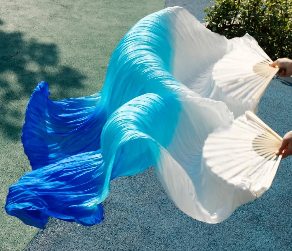 High Quality Silk Belly Dance Fan Dance 100% Real Silk Veils Left+right On Sale White+turquoise+royal Blue Fast Delivery
High Quality Silk Belly Dance Fan Dance 100% Real Silk Veils Left+right On Sale White+turquoise+royal Blue Fast Delivery