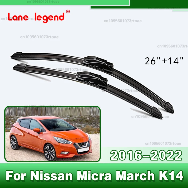 Car Front Wiper Blades Windscreen Windshield Brushes Accessories 2017 2018 2019 2020 2021 For Nissan Micra March K14 2016-2022
Car Front Wiper Blades Windscreen Windshield Brushes Accessories 2017 2018 2019 2020 2021 For Nissan Micra March K14 2016-2022