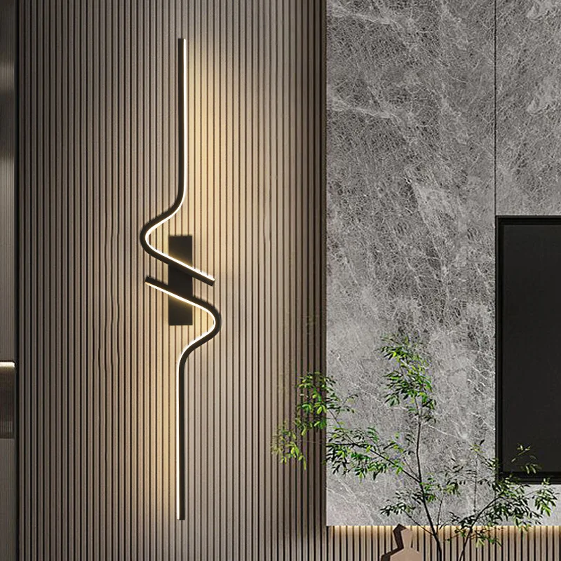 Wall lamp wall lamp minimalist long staircase aisle new bedroom bedside living room background wall grille lamp
Wall lamp wall lamp minimalist long staircase aisle new bedroom bedside living room background wall grille lamp