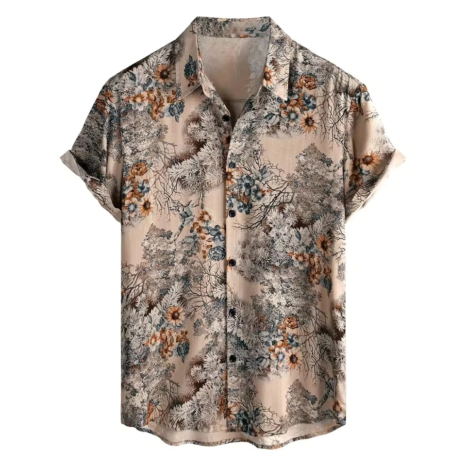Hawaiian Floral 3D Digital Print Men's Short Sleeve Shirt Beach Collar Vintage Casual Cardigan
Hawaiian Floral 3D Digital Print Men's Short Sleeve Shirt Beach Collar Vintage Casual Cardigan