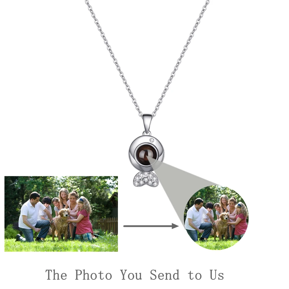 Fish Animals Pendant Necklace for Women Custom Photo Projection Photo Necklace 925 Chain Birthday Gift Girl friend
Fish Animals Pendant Necklace for Women Custom Photo Projection Photo Necklace 925 Chain Birthday Gift Girl friend