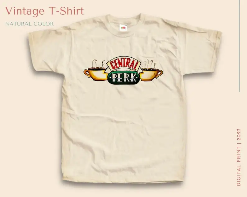 Vintage TShirt Friends NATURAL color Men Woman Unisex T-Shirt Digital Print Sizes
Vintage TShirt Friends NATURAL color Men Woman Unisex T-Shirt Digital Print Sizes