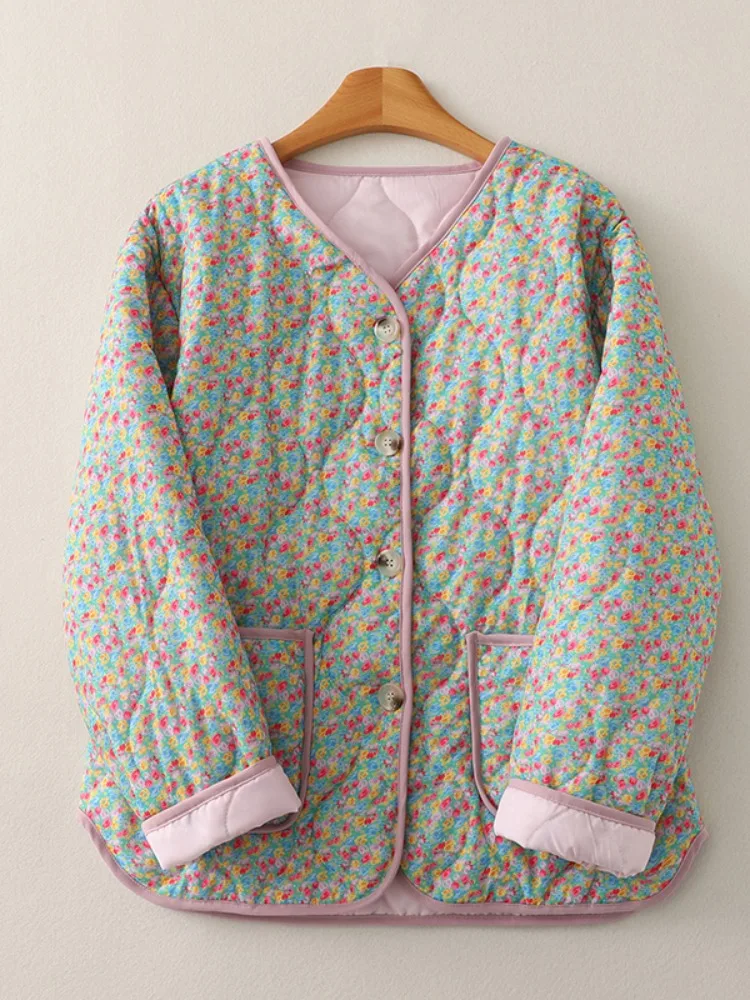 Vintage Floral Print Thiened Cotton Jaet Women's Winter Coat Slimming Sli Small Size Quilted Inner ket Long Sve
Vintage Floral Print Thiened Cotton Jaet Women's Winter Coat Slimming Sli Small Size Quilted Inner ket Long Sve