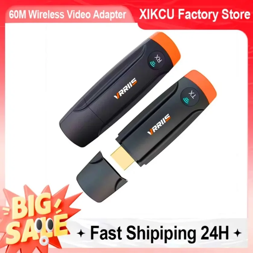 60M HDMI-compatible Wireless Video Transmitter and Receiver Extender Display Adapter Cable Screen Mirror for Camera PC To TV
60M HDMI-compatible Wireless Video Transmitter and Receiver Extender Display Adapter Cable Screen Mirror for Camera PC To TV