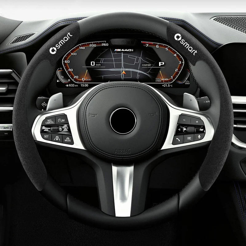 Suede Leather Car Steering Wheel Cover For Mercedes-Benz Smart Genie No. 1 No. 3 Suede Auto Car Steering Wheel Cover Accessories
Suede Leather Car Steering Wheel Cover For Mercedes-Benz Smart Genie No. 1 No. 3 Suede Auto Car Steering Wheel Cover Accessories