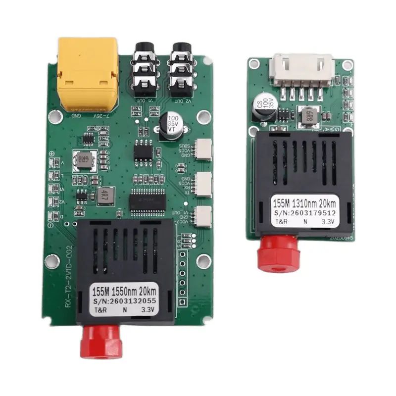 YSS-TTL-To-Fiber 20KM Optical Transceiver Module Equipment DC 5.5-26V TTL Fiber Communication Module For FPV Drone Applications