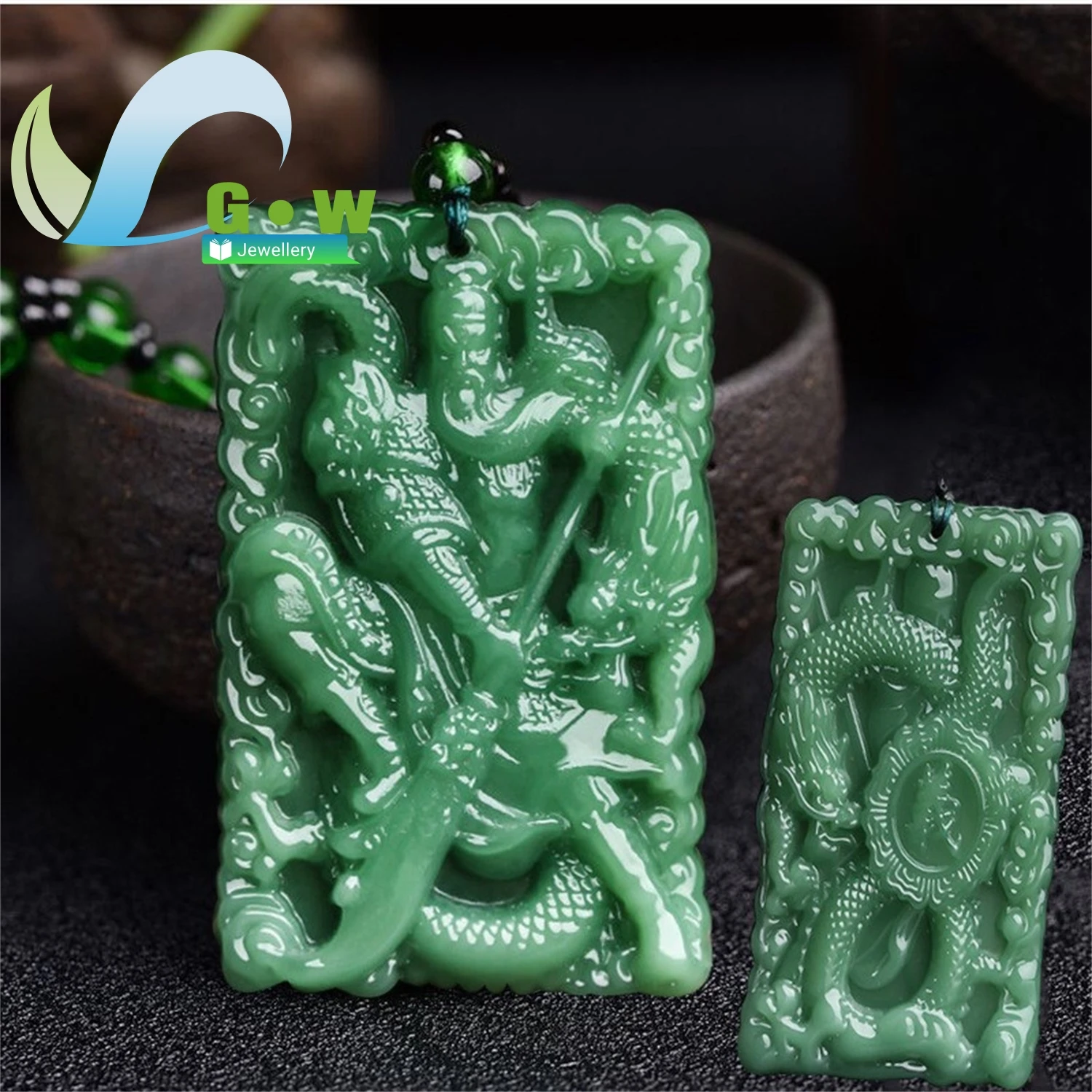 Двусторонняя тонкая резная стеклянная подвеска из нефрита Guan Gong, ожерелье унисекс, обсидиан, ожерелье Бога богатства Guan Yu Guan Er Ye
Двусторонняя тонкая резная стеклянная подвеска из нефрита Guan Gong, ожерелье унисекс, обсидиан, ожерелье Бога богатства Guan Yu Guan Er Ye