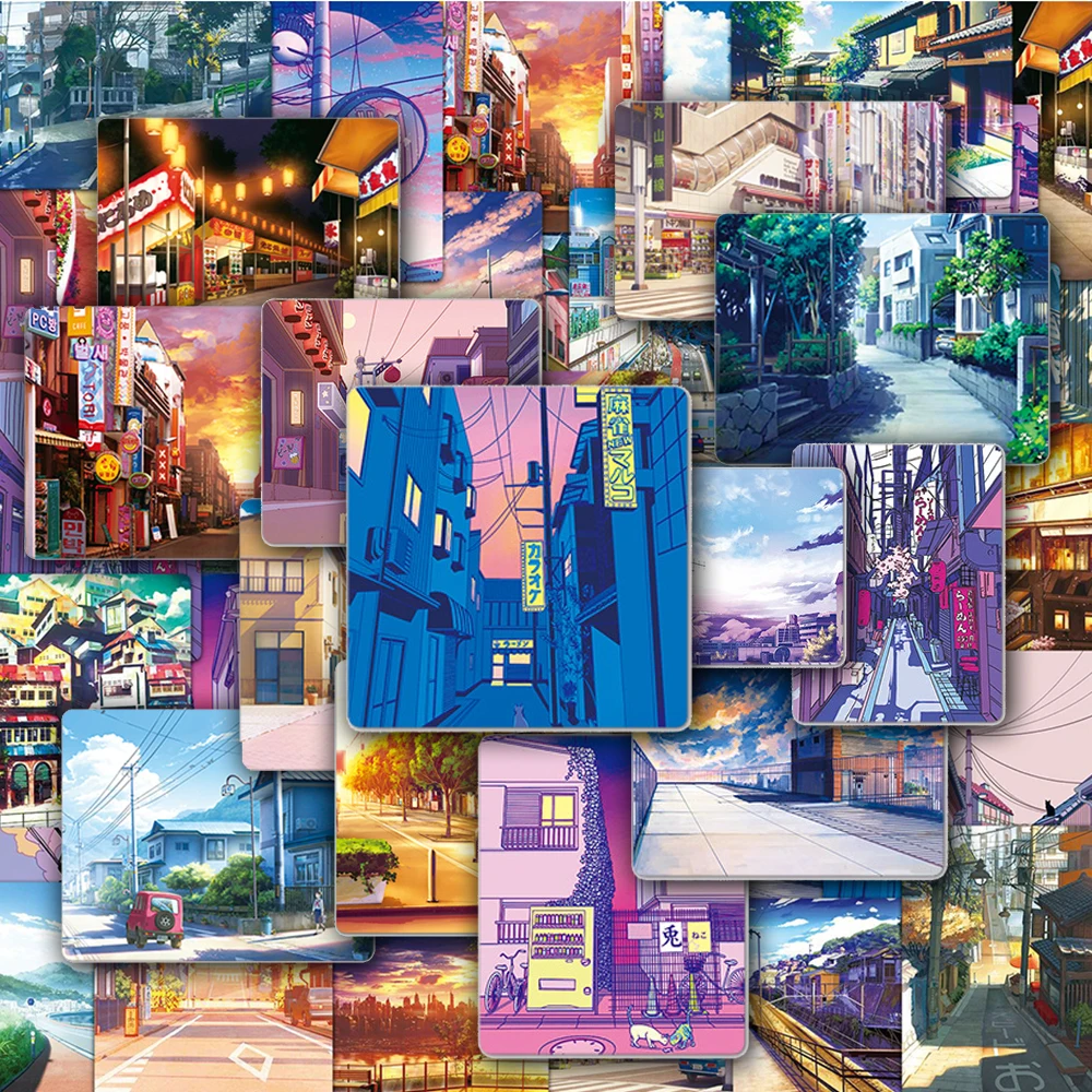 10/30/50PCS Japan Style Anime Street Views Graffiti Stickers Aesthetic Landscape DIY Notebook Luggage Laptop Waterproof Sticker
10/30/50PCS Japan Style Anime Street Views Graffiti Stickers Aesthetic Landscape DIY Notebook Luggage Laptop Waterproof Sticker
