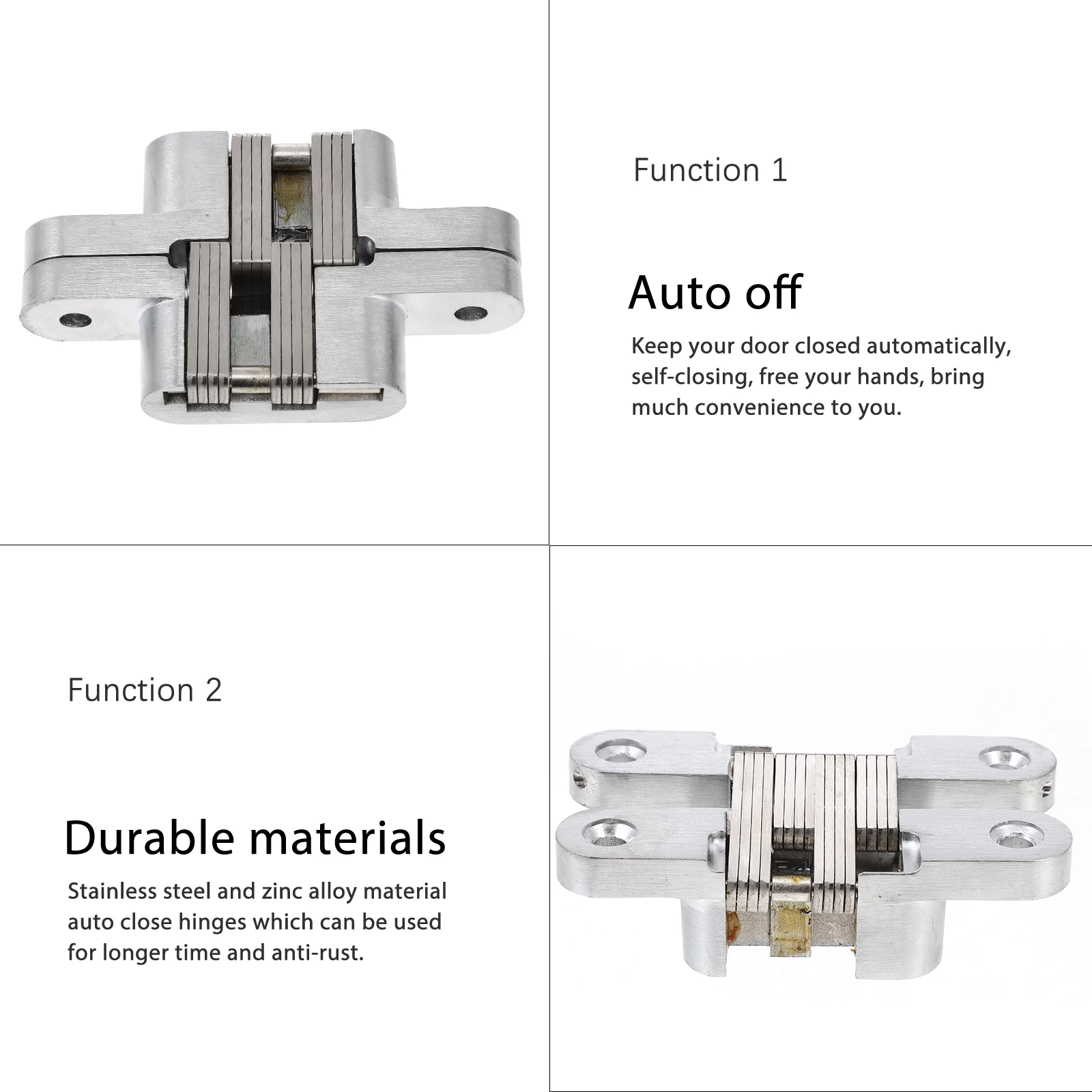 Invisible Hinges Heavy Duty Door Hidden Auto Close Self-close Mechanism Kitchen Cabinet Doors
Invisible Hinges Heavy Duty Door Hidden Auto Close Self-close Mechanism Kitchen Cabinet Doors
