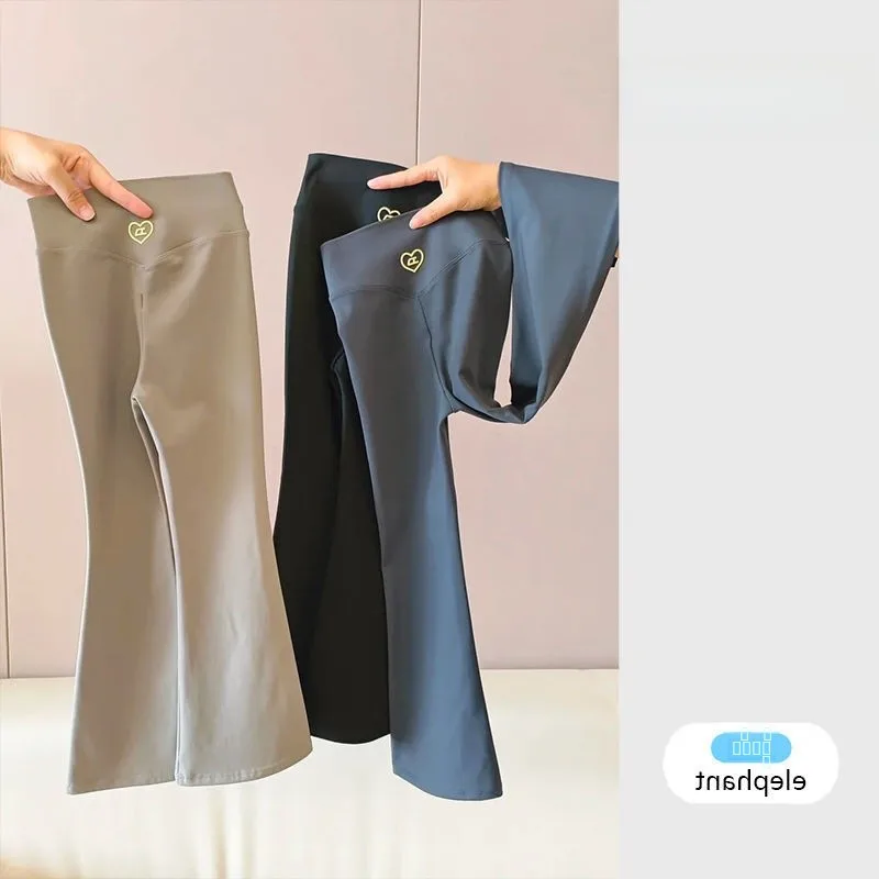 Girls Spor Yoga Pants Comfortable Elastic Micro Flared Trousers Spring Faionable Kids Clothing Nine Points Pants
Girls Spor Yoga Pants Comfortable Elastic Micro Flared Trousers Spring Faionable Kids Clothing Nine Points Pants