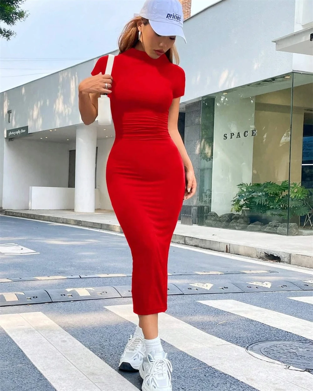Customized Mermaid Simple Red Jersey Evening Dress Elegant High Collar Short Sleeves Homecoming Dresses Fashion Party Gowns
Customized Mermaid Simple Red Jersey Evening Dress Elegant High Collar Short Sleeves Homecoming Dresses Fashion Party Gowns