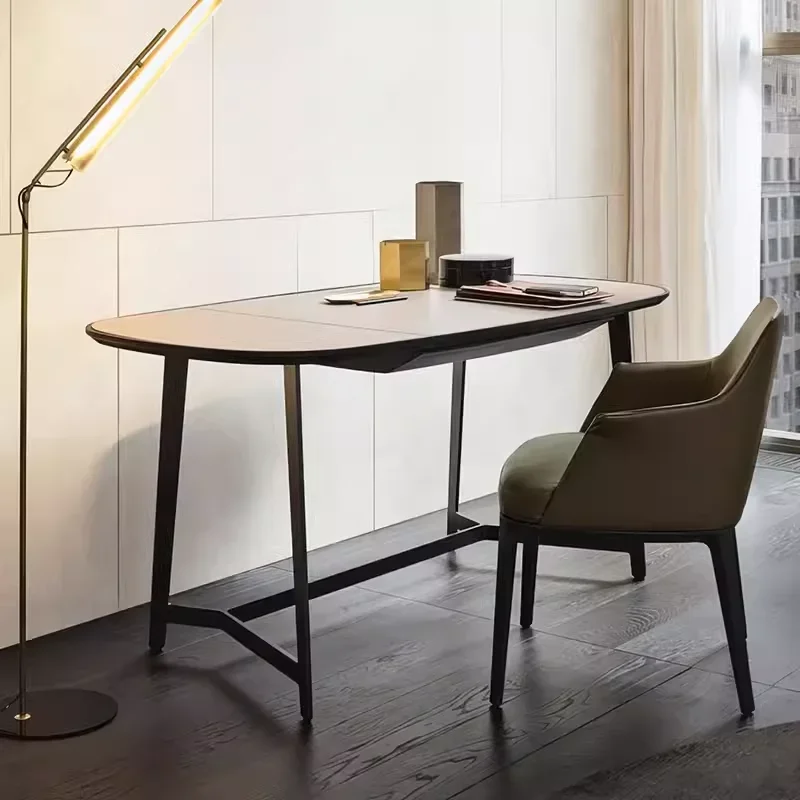 Italian Desk Cafe Leather Chair Minimalist Home Office Desk Stainless Steel Modern Simple Study Desk
Italian Desk Cafe Leather Chair Minimalist Home Office Desk Stainless Steel Modern Simple Study Desk