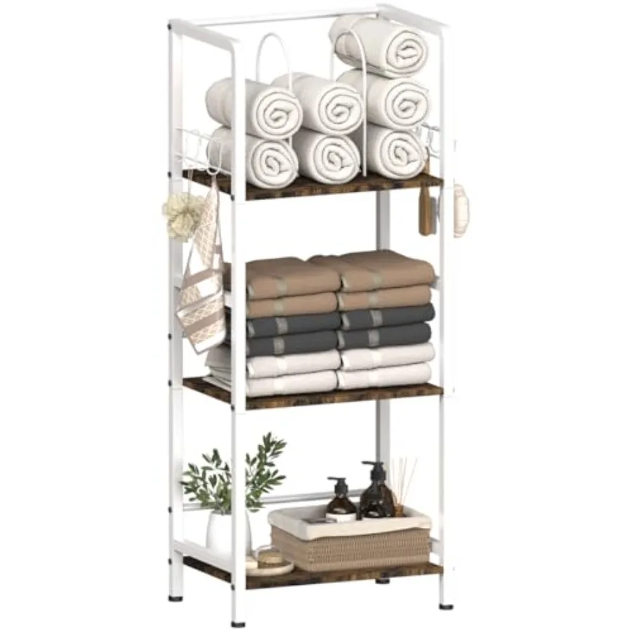 Free Standing Towel Racks for Bathroom with U-Shaped Detachable Dividers, 3-Tier Floor Towels Holder Stand with Shelf and 8 S-H
Free Standing Towel Racks for Bathroom with U-Shaped Detachable Dividers, 3-Tier Floor Towels Holder Stand with Shelf and 8 S-H