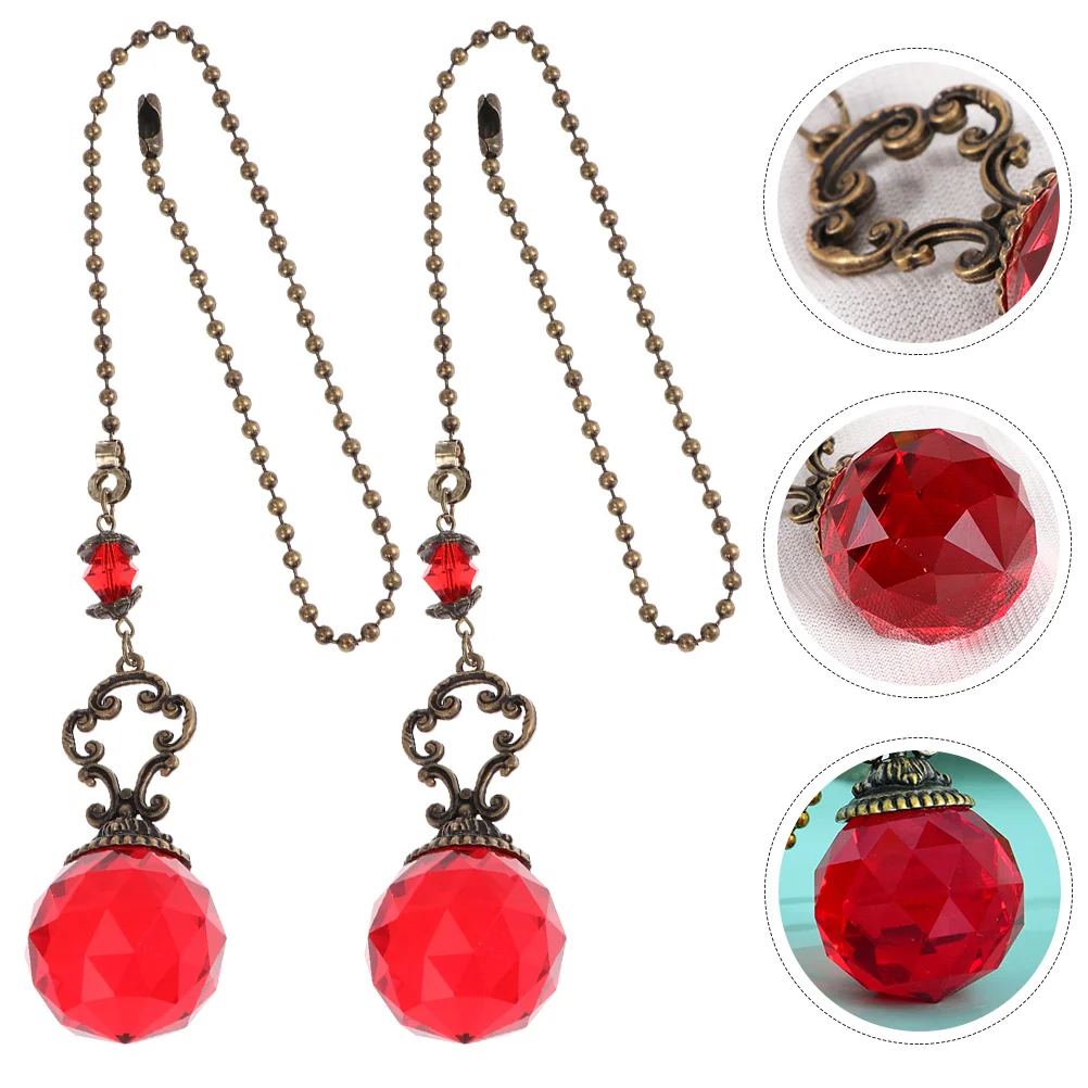 2 Pcs 30mm Red Crystal Pendant Chain for Ceiling Fan Light Decorative Hanging Accessories Luxurious Home Bar Cafe
2 Pcs 30mm Red Crystal Pendant Chain for Ceiling Fan Light Decorative Hanging Accessories Luxurious Home Bar Cafe