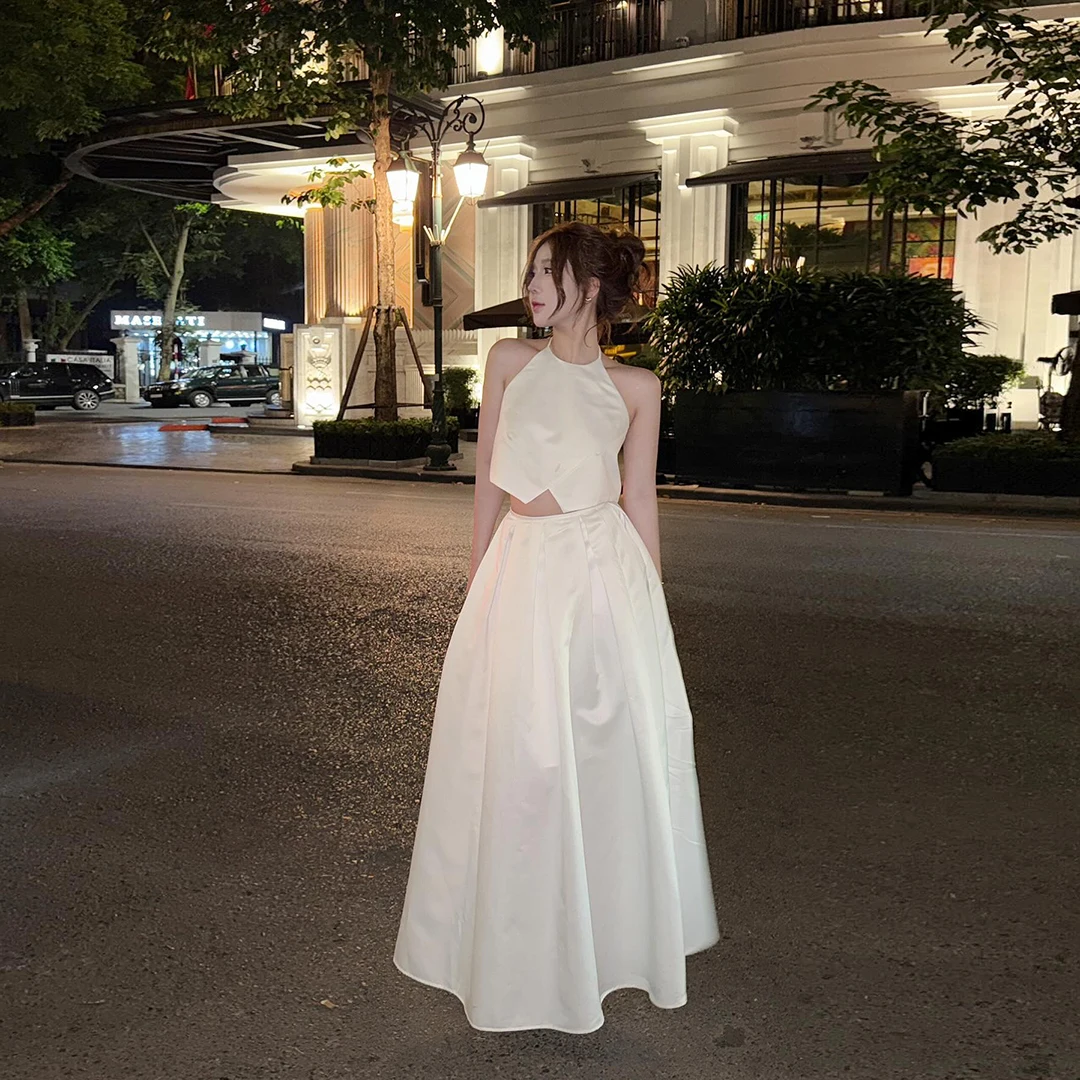 Elegant White Satin Summer Casual Maxi Skirt High‑Waist A‑Line Ankle Length Skirts For Holiday Custom Made Women's Fashionable
Elegant White Satin Summer Casual Maxi Skirt High‑Waist A‑Line Ankle Length Skirts For Holiday Custom Made Women's Fashionable