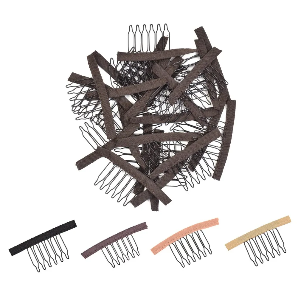 Wig Combs 6 Teeth Hair Clip for Securing Wig Cap Hairpiece Making Tools Dark Brown Hair Accessories 24 Pcs
Wig Combs 6 Teeth Hair Clip for Securing Wig Cap Hairpiece Making Tools Dark Brown Hair Accessories 24 Pcs