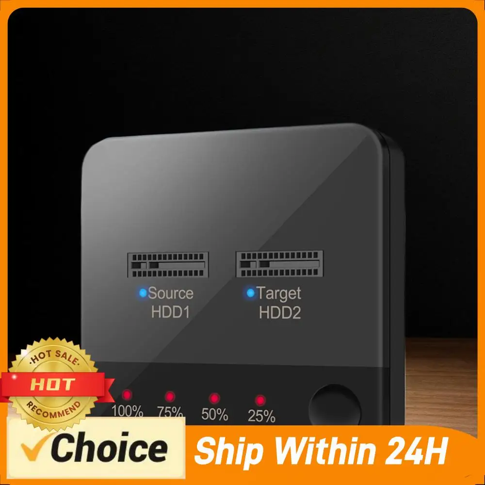 M.2 SATA/NVMe Dual-Bay Hard Disk Copier Offline Clone Hard Drive Docking Station Clone Duplicaotr with LED Indicator M.2 Cloner
M.2 SATA/NVMe Dual-Bay Hard Disk Copier Offline Clone Hard Drive Docking Station Clone Duplicaotr with LED Indicator M.2 Cloner