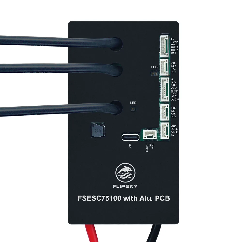 Flipsky 75100 Controller 84V 120A ESC Motor FOC BLDC Control Based On VESC For Electric Scooter
Flipsky 75100 Controller 84V 120A ESC Motor FOC BLDC Control Based On VESC For Electric Scooter
