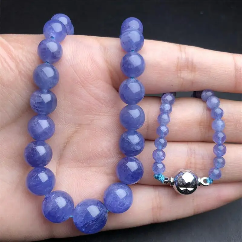 Natural Tanzanite Necklace And Bracelet Charms Handmade Fortune Energy Mineral Woman Amulet Jewelry Gift 1set
Natural Tanzanite Necklace And Bracelet Charms Handmade Fortune Energy Mineral Woman Amulet Jewelry Gift 1set