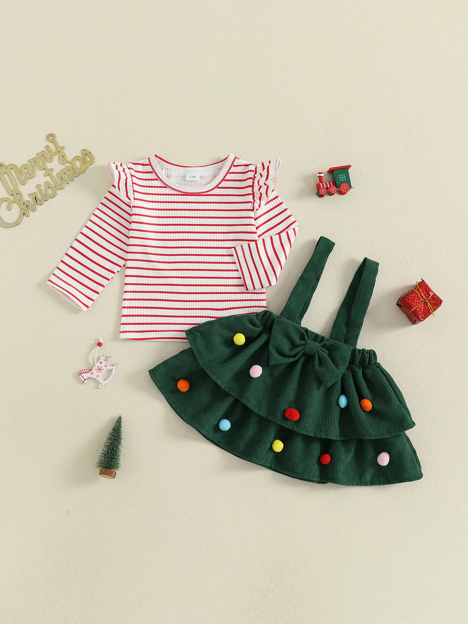 Осенний наряд для маленьких девочек, рубашка в полоску с длинными рукавами и круглым вырезом, комплект с юбкой на подтяжках с эластичной резинкой на талии
Осенний наряд для маленьких девочек, рубашка в полоску с длинными рукавами и круглым вырезом, комплект с юбкой на подтяжках с эластичной резинкой на талии