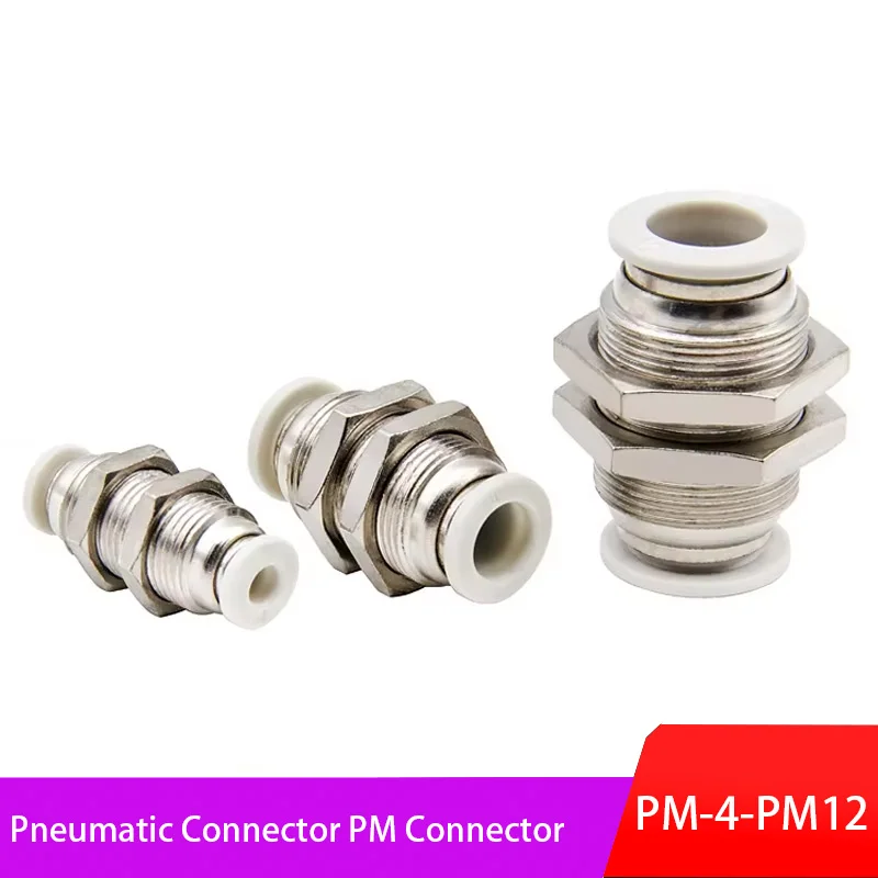 4mm 6mm 8mm 10mm 12mm OD tube PM Straight Pneumatic Air Fittings Push in connect Quick release Bulkhead Union Hose Connector
4mm 6mm 8mm 10mm 12mm OD tube PM Straight Pneumatic Air Fittings Push in connect Quick release Bulkhead Union Hose Connector