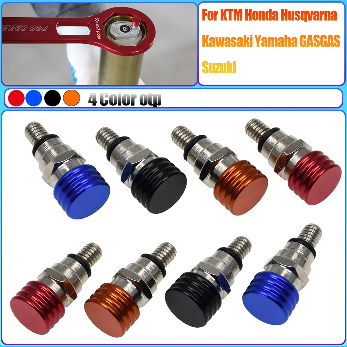 For Honda Yamaha Suzuki Kawasaki Motocross M4x0.7 Fork Air Bleeder Valves CR YZ WR KX F RM 85 125 250 450 Dirt Bike Motocross
For Honda Yamaha Suzuki Kawasaki Motocross M4x0.7 Fork Air Bleeder Valves CR YZ WR KX F RM 85 125 250 450 Dirt Bike Motocross