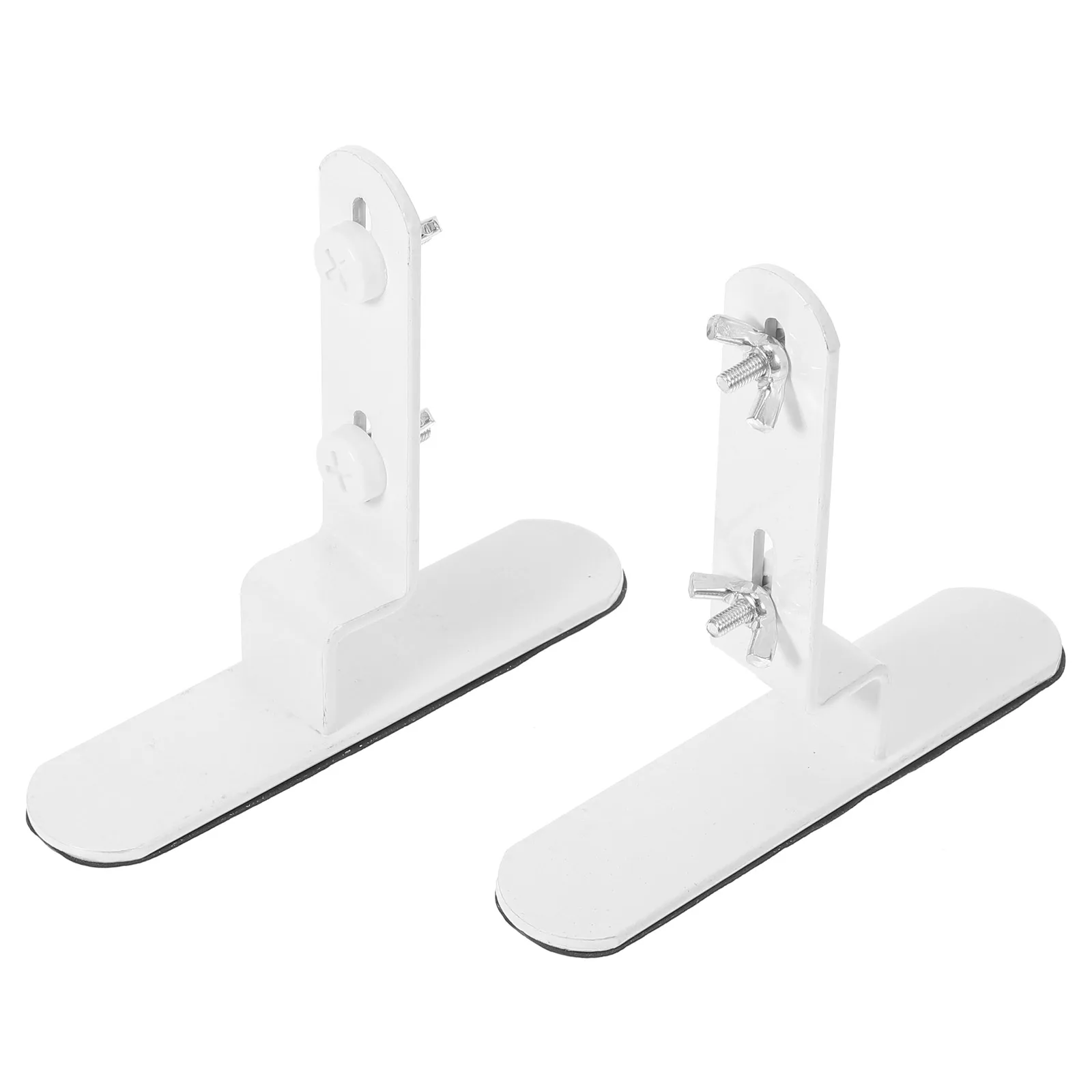 2pcs Pegboard Mounting Bracket Metal Desktop Stand No Drill Installation Adjustable Table Wall Display Rack Shelf Support