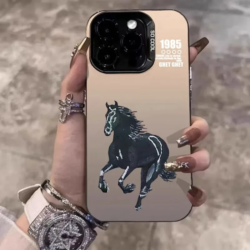 Running Horse Pattern Black Laser Phone Case For iPhone 17 Air 16 15 14 Plus 14 13 12 11 Pro MAX 16E Hard Back Phone Case
Running Horse Pattern Black Laser Phone Case For iPhone 17 Air 16 15 14 Plus 14 13 12 11 Pro MAX 16E Hard Back Phone Case
