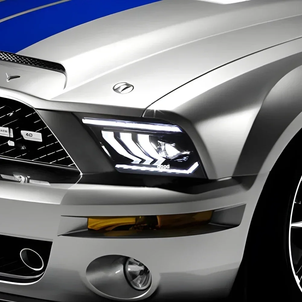 For Ford Mustang 2005-2009 LED Auto Headlights Assembly Upgrade Dynamic DRL Bifocal Projector Lens Car Front Lamps Accessories
For Ford Mustang 2005-2009 LED Auto Headlights Assembly Upgrade Dynamic DRL Bifocal Projector Lens Car Front Lamps Accessories