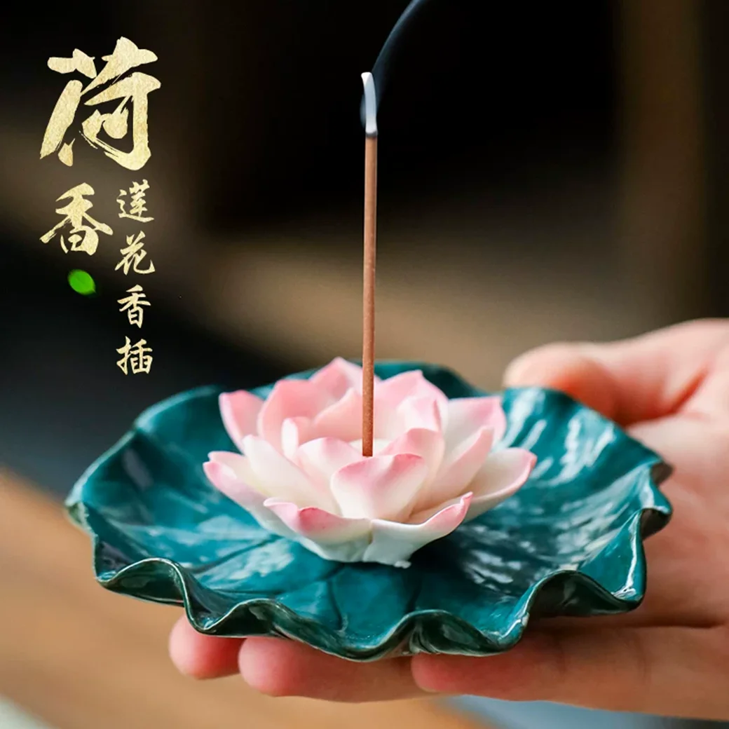Ceramic Lotus Thread Incense Insertion Creative Incense Burner Home Art Zen Sandalwood Incense Burner for Buddha
Ceramic Lotus Thread Incense Insertion Creative Incense Burner Home Art Zen Sandalwood Incense Burner for Buddha