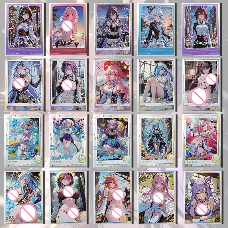 Японское аниме «История богини» Ssp Lzr Lxp Card Yae Miko Silver Wolf Kafka Elysia Keqing Коллекция подарков на день рождения, Рождество, игрушки
Японское аниме «История богини» Ssp Lzr Lxp Card Yae Miko Silver Wolf Kafka Elysia Keqing Коллекция подарков на день рождения, Рождество, игрушки