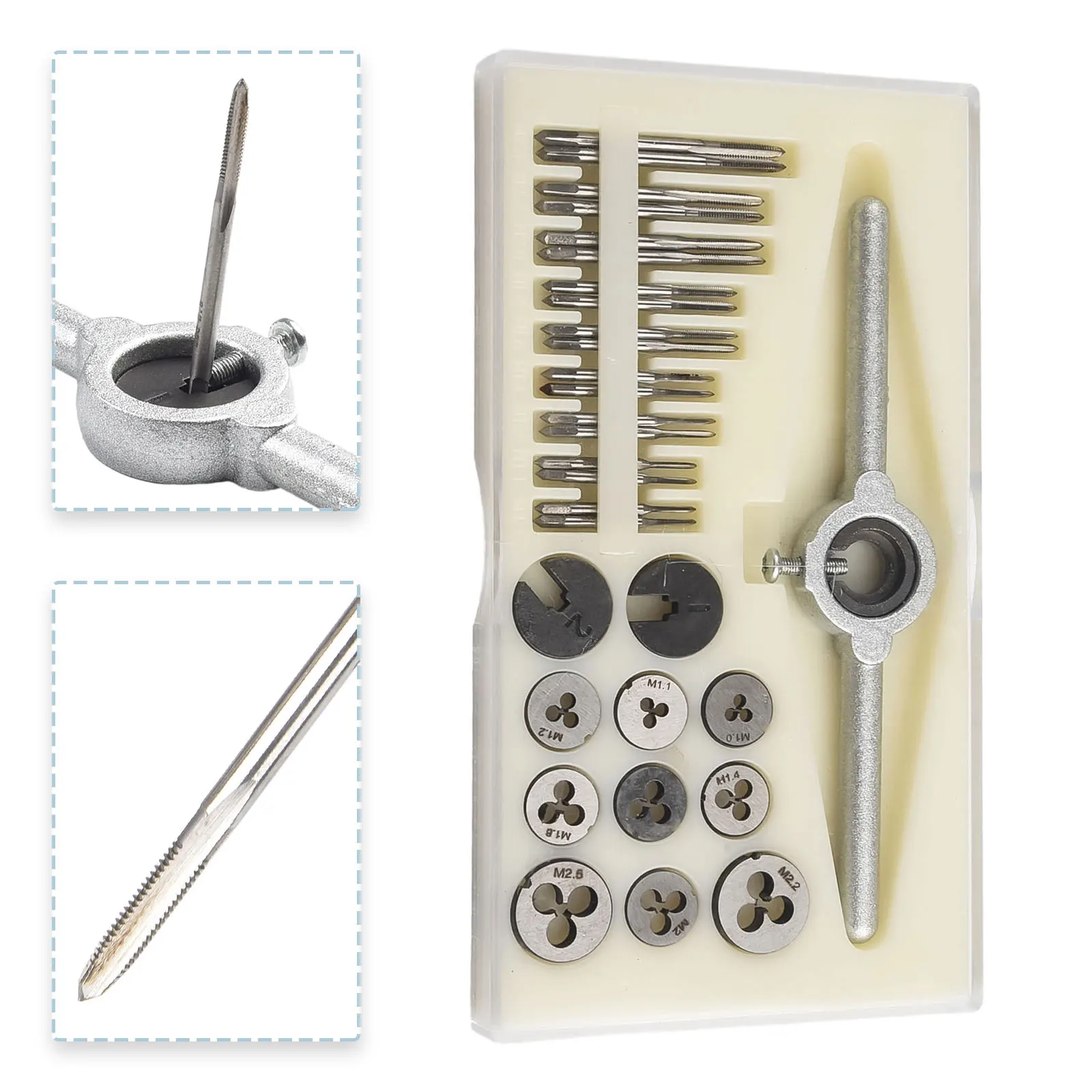 Tapping Tools Tap Die Set Wrench Multi-purpose Perfect Tap Holder High Quality Practical For Working In Tightly
Tapping Tools Tap Die Set Wrench Multi-purpose Perfect Tap Holder High Quality Practical For Working In Tightly