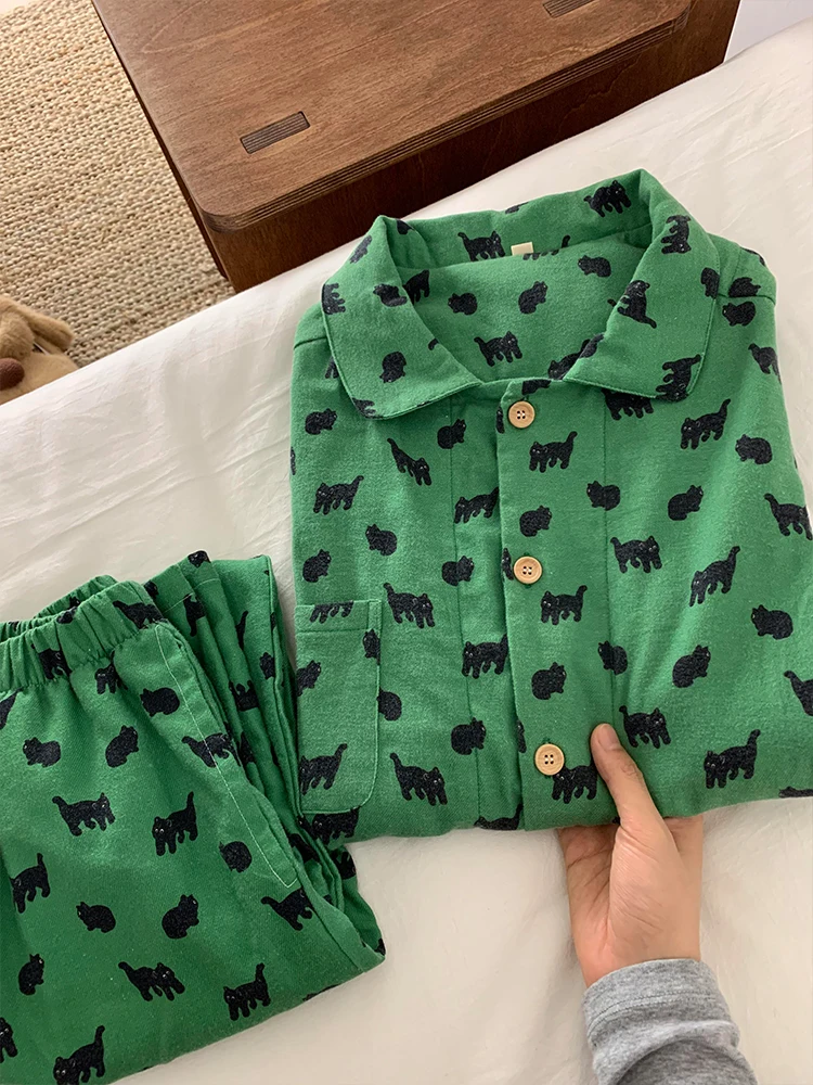 Korean Sle Color Blo Print Spwear Women's Long Sve Long Pants Large Size Casual Brued Home Clothes Two Piece Set
Korean Sle Color Blo Print Spwear Women's Long Sve Long Pants Large Size Casual Brued Home Clothes Two Piece Set