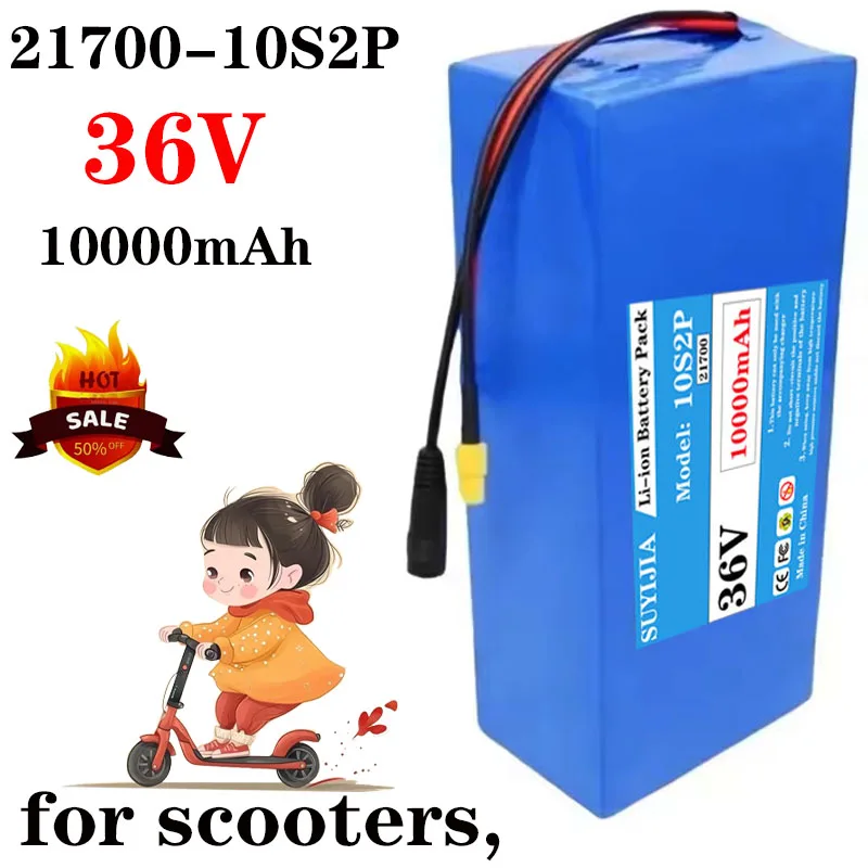 New 36V 10000mAh 10S2P 21700 battery pack, built-in BMS – scooter 250W-500W, rechargeable power supply, stable performance
New 36V 10000mAh 10S2P 21700 battery pack, built-in BMS – scooter 250W-500W, rechargeable power supply, stable performance