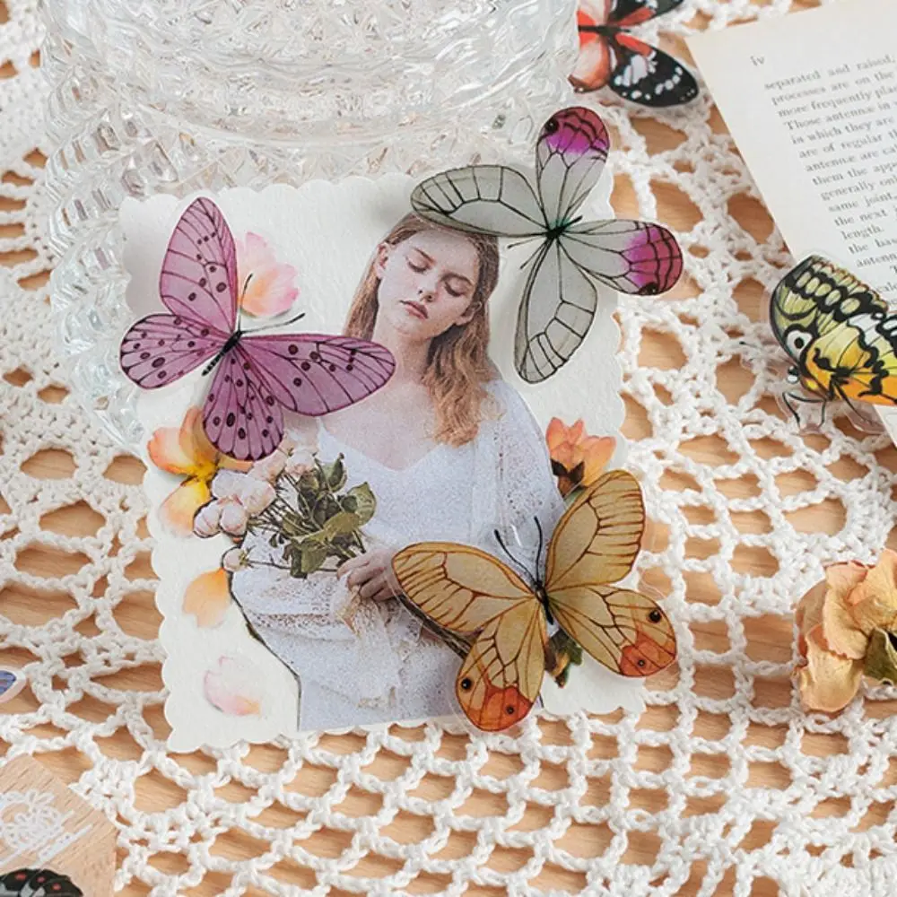 40PCS Colorful Butterfly Scrapbook Sticker Waterproof Vintage Stationery Sticker INS Style PVC Mobile Sticker
40PCS Colorful Butterfly Scrapbook Sticker Waterproof Vintage Stationery Sticker INS Style PVC Mobile Sticker