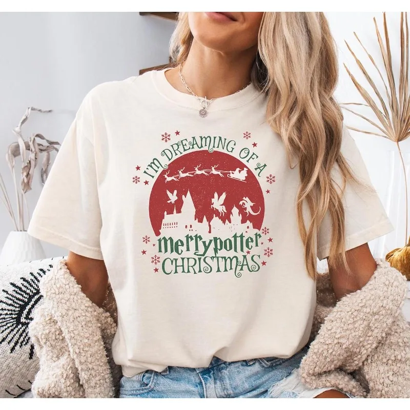 Merry Christmas Potter Shirt: Magic Festival T-shirt All Season Pure Cotton Casual Fashion Men's and Women's Street Wear
Merry Christmas Potter Shirt: Magic Festival T-shirt All Season Pure Cotton Casual Fashion Men's and Women's Street Wear