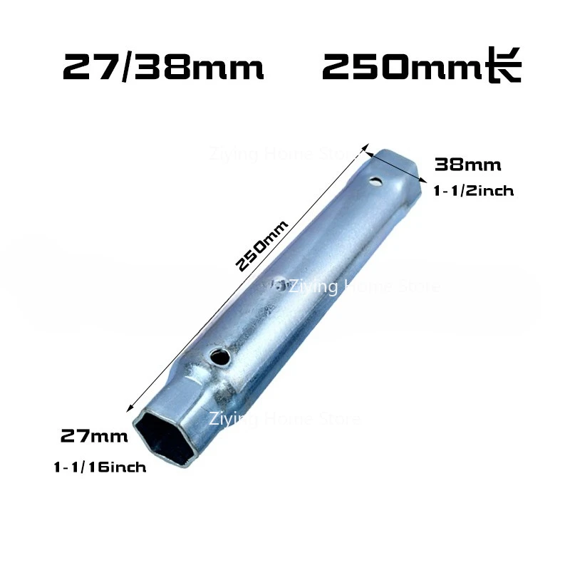 Подходит для шестиугольной полой головки 27/38 мм, сливного отверстия для гаечного ключа, ручного инструмента для разборки винта
Подходит для шестиугольной полой головки 27/38 мм, сливного отверстия для гаечного ключа, ручного инструмента для разборки винта