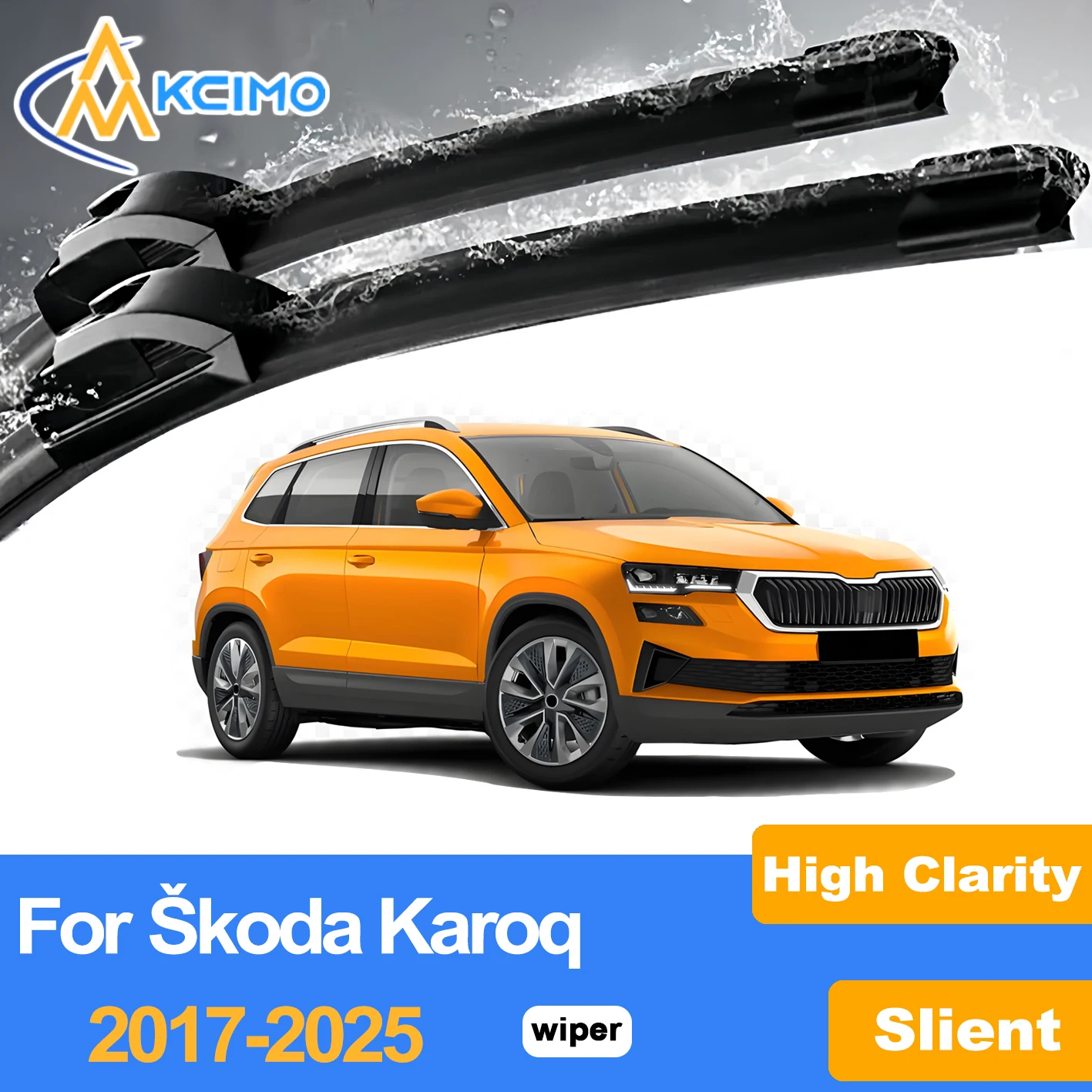 KCIMO 2-Piece Set Front Windshield Wiper Blades For Škoda Karoq 2017-2025 Silent Wiping UV Protection To Prevent Hardening
KCIMO 2-Piece Set Front Windshield Wiper Blades For Škoda Karoq 2017-2025 Silent Wiping UV Protection To Prevent Hardening
