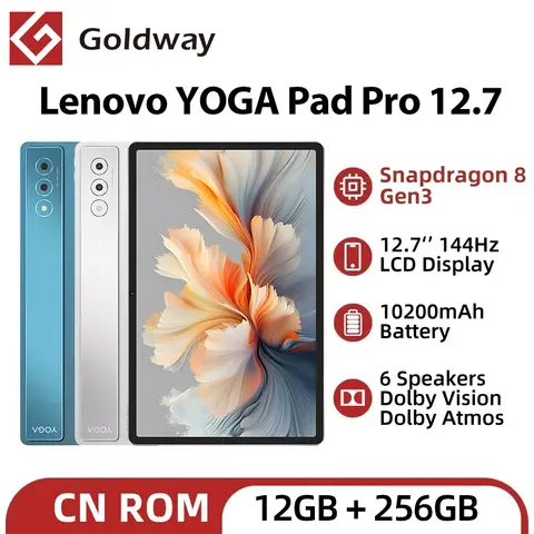 Lenovo Yoga Pad Pro 12.7 12GB RAM 256GB ROM Snapdragon 8 Gen 3 144Hz Display 10200mAh 68W Charging Android Wifi Tablet