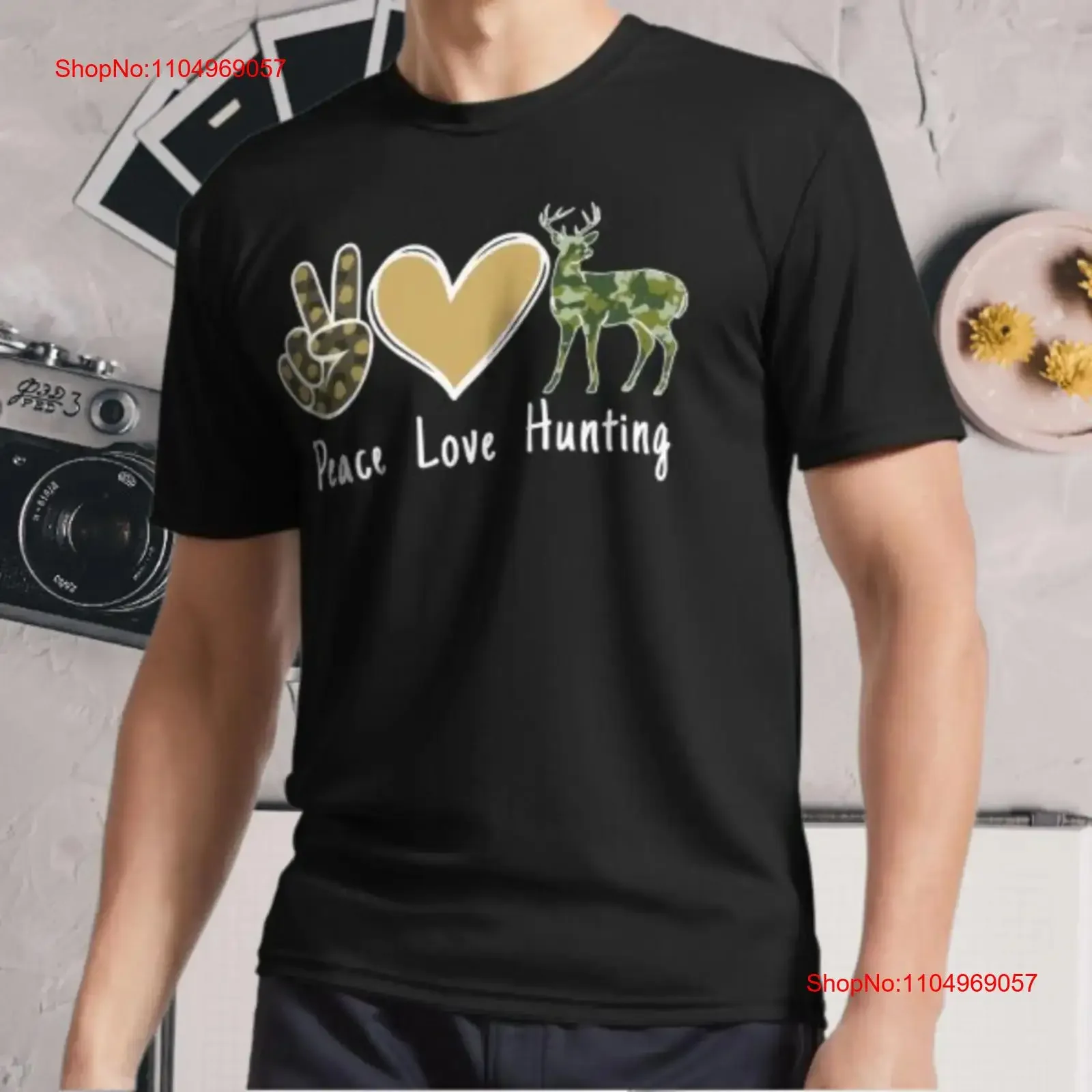 New T Shirt Peace Love Hunting deer Huntin Active Logo Funny Size S 5XL vintage Washed Soft Comfortable Stretched
New T Shirt Peace Love Hunting deer Huntin Active Logo Funny Size S 5XL vintage Washed Soft Comfortable Stretched