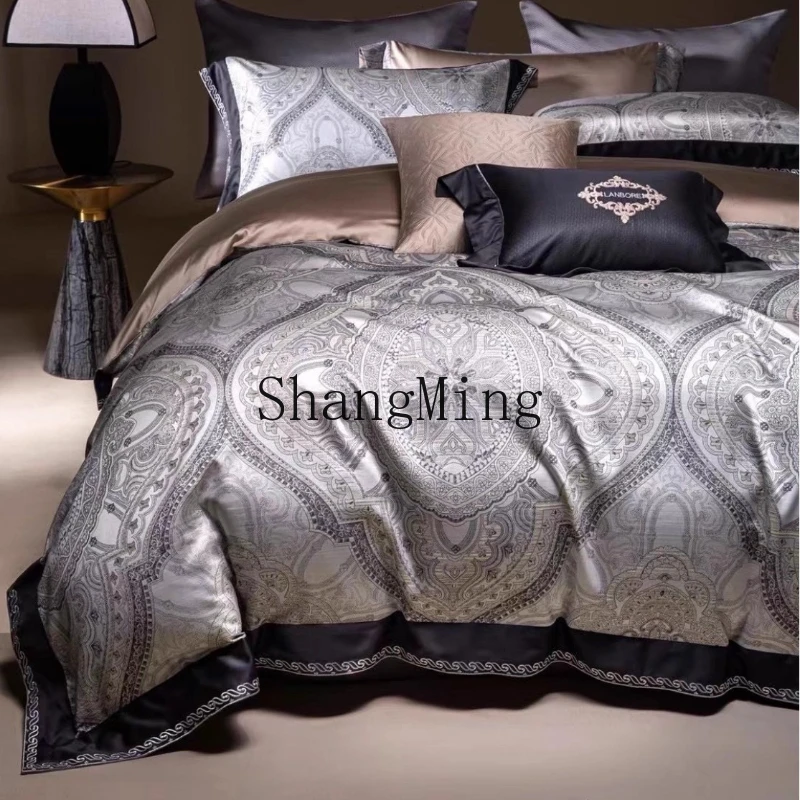 ZYY high luxury light luxury four-piece bedding household bedroom bed comfortable soft bedding
ZYY high luxury light luxury four-piece bedding household bedroom bed comfortable soft bedding