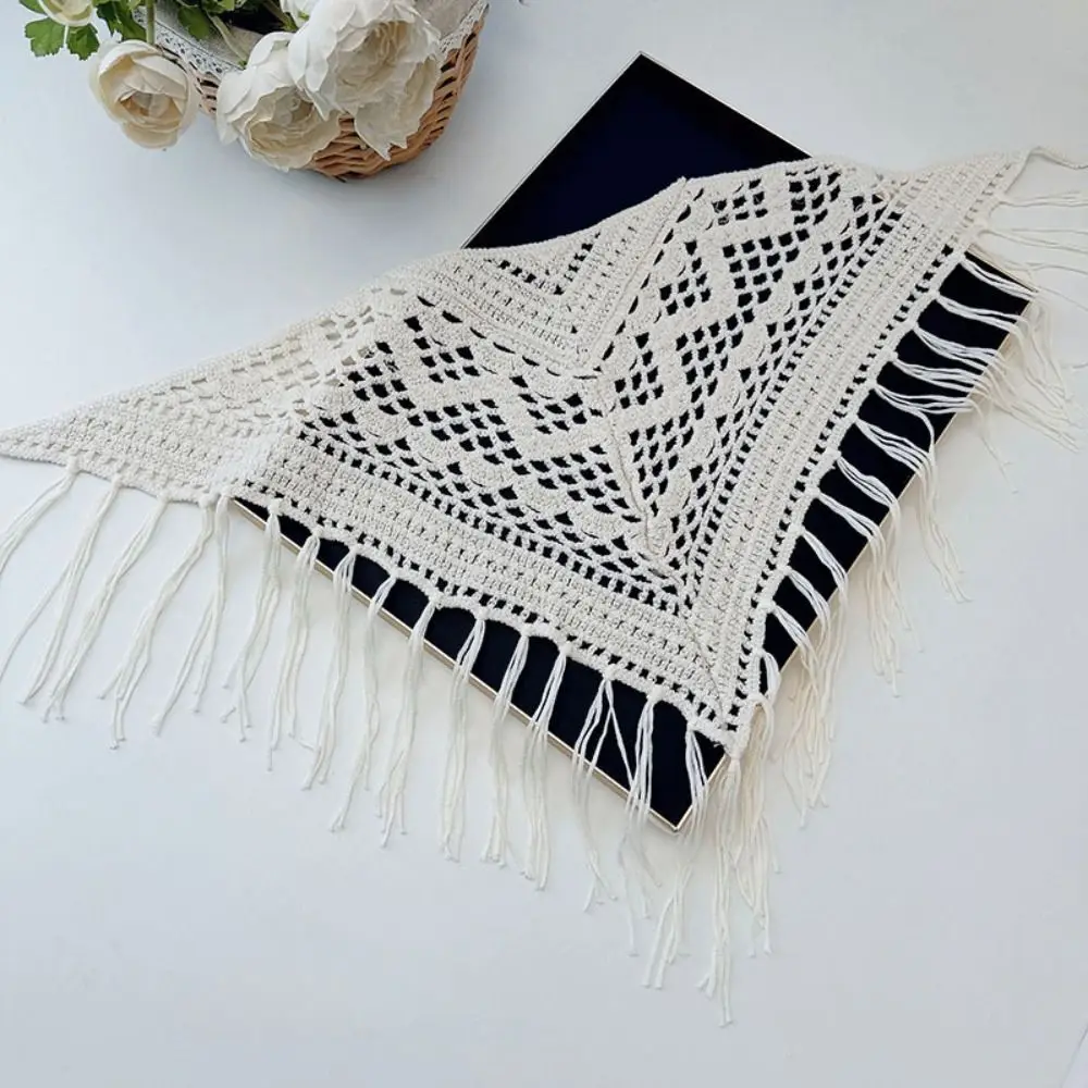 Bohemian Tassel Knitted Triangle Scarf Exotic Ethnic Style Crochet Flower Scarves Countryside Style Wraps Fart Curtain Summer
Bohemian Tassel Knitted Triangle Scarf Exotic Ethnic Style Crochet Flower Scarves Countryside Style Wraps Fart Curtain Summer