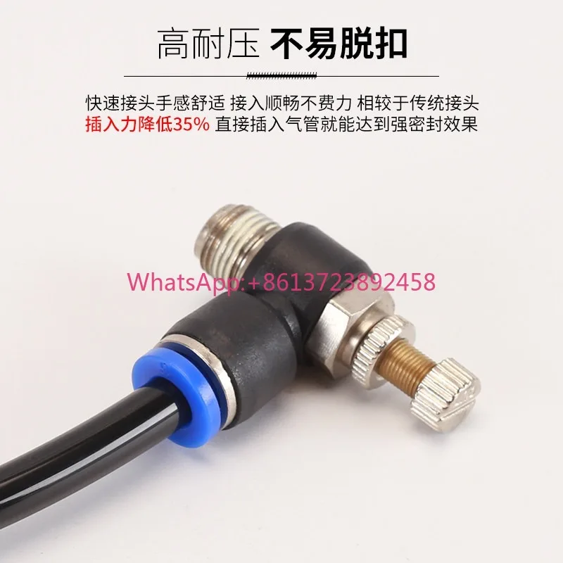 100Pcs Quick Connector Pressure Regulator Throttle SL4-M5/SL6-M5/SL4-02/6-02 Valve Compressor Accessories Air Pneumatic Fitting
100Pcs Quick Connector Pressure Regulator Throttle SL4-M5/SL6-M5/SL4-02/6-02 Valve Compressor Accessories Air Pneumatic Fitting