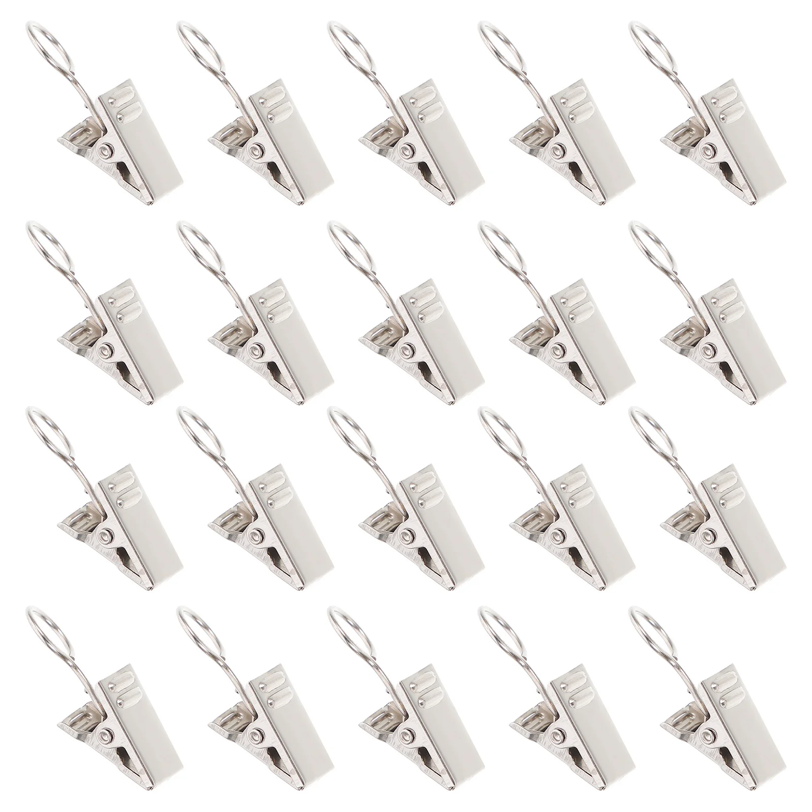 100pcs Curtain Clips Rings Smooth Lightweight Silver Alligator Clamps for Bedroom Living Room Hotel Bathroom Shower Iron
100pcs Curtain Clips Rings Smooth Lightweight Silver Alligator Clamps for Bedroom Living Room Hotel Bathroom Shower Iron